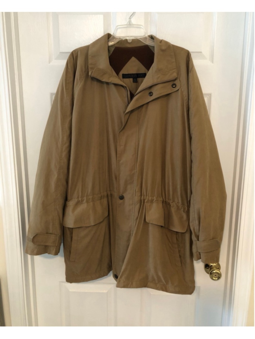 London Fog Utility Barn Jacket Gorpcore Field Coat Workwear Soft Suede Feel XL - Picture 8 of 12